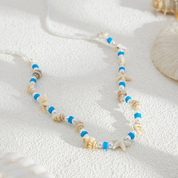 Jewelry Waist Chain Sexy Acrylic Beads Beaded Body Chain With Rice Beads Shells Clay Imitation Pearls