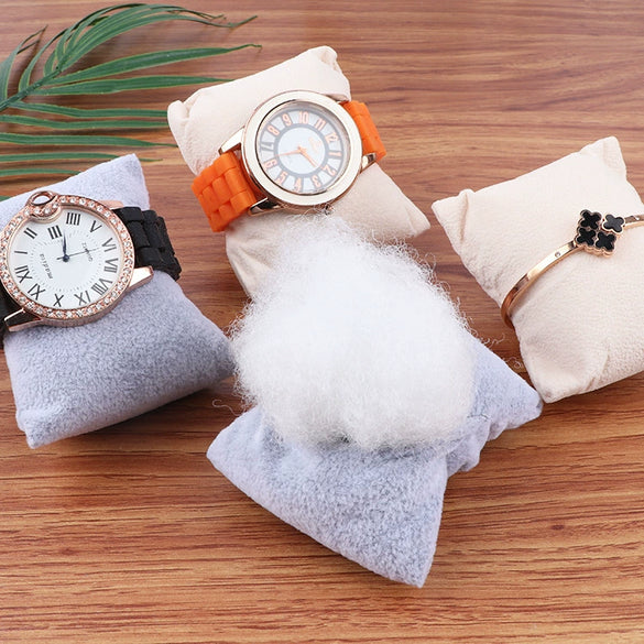 Jewelry Watch Bracelet Display Tray Wooden Frame Velvet Log Material 12 Grid Plate Artistic Style