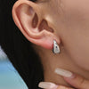 Jewelry Water Drop Hollow Electroplated Titanium Steel Fashion Earrings For Women