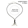 Jewelry Wax Line Geometric Imitation Pearl Tassel Pendant Necklace For Women Handmade