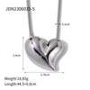 Jewelry Women Love Earrings Necklace Stainless Steel Vacuum Plated 18K Gold Non Fading With Love Drops Bell Pattern