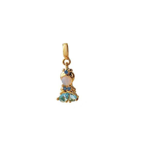 Jewelry Women Princess Pendant Necklace Zircon Inlaid With Cartoon Characters