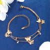 Jewelry Women's Butterfly Tassel Pendant Foot Chain Diecast Geometric Style