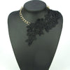 Jewelry Women's Clavicle Chain Alloy Bone Chain With Flower Pattern Electroplated