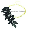 Jewelry Women's Clavicle Chain Alloy Bone Chain With Flower Pattern Electroplated