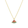 Jewelry Women's Copper Rhinestone Fruitshaped Pendant Clavicle Necklace With Zircon