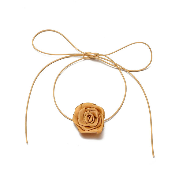 Jewelry Women's Polyester Feather Flower Shape Handmade Necklace