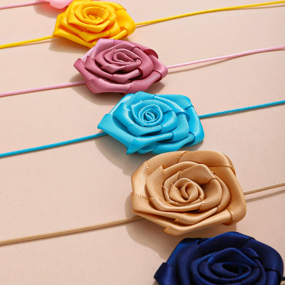 Jewelry Women's Polyester Feather Flower Shape Handmade Necklace