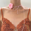 Jewelry Women's Polyester Feather Flower Shape Handmade Necklace