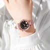 Jewelry Women's Quartz Watch Plastic Case Pu Strap Stainless Steel Buckle Round Dial Leisure Style