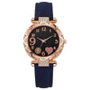 Jewelry Women's Quartz Watch Plastic Case Pu Strap Stainless Steel Buckle Round Dial Leisure Style