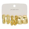 Jewelry Women's Twist Earrings Ccb Electroplated Geometric Letters Numbers Text Original Design