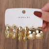 Jewelry Women's Twist Earrings Ccb Electroplated Geometric Letters Numbers Text Original Design