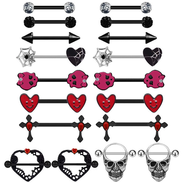 Jewelry Zinc Alloy Alloy Geometric Skull Hip Hop Punk Breast Chest Ring