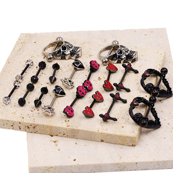 Jewelry Zinc Alloy Alloy Geometric Skull Hip Hop Punk Breast Chest Ring