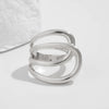 Jewelry Zinc Alloy Asymmetric Smooth Bracelet Heavy Industry Design Electroplating