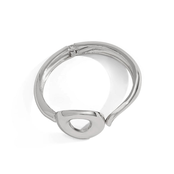 Jewelry Zinc Alloy Asymmetric Smooth Bracelet Heavy Industry Design Electroplating