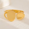 Jewelry Zinc Alloy Asymmetric Smooth Bracelet Heavy Industry Design Electroplating