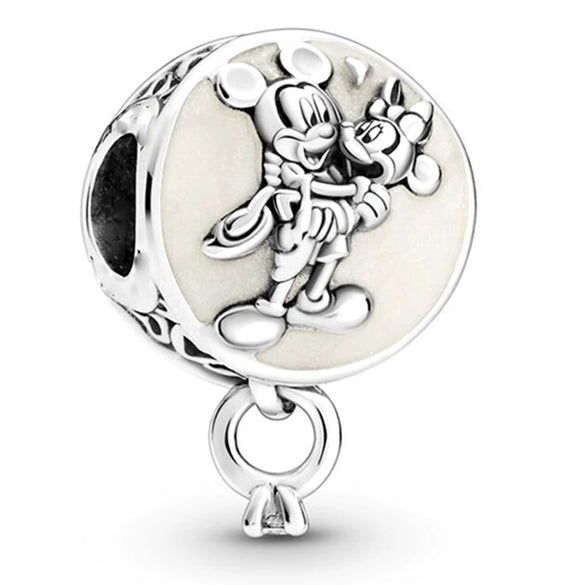 Jewelry Zinc Alloy Cartoon Mouse Pendant With Totem Pattern Electroplating Decoration