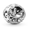 Jewelry Zinc Alloy Cartoon Mouse Pendant With Totem Pattern Electroplating Decoration