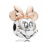 Jewelry Zinc Alloy Cartoon Mouse Pendant With Totem Pattern Electroplating Decoration