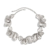 Jewelry Zinc Alloy Flower Irregular Pleated Petal Electroplating Necklace