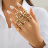 Jewelry Zinc Alloy Geometric Arc Ring Electroplating