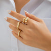 Jewelry Zinc Alloy Geometric Arc Ring Electroplating