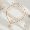 Jewelry Zinc Alloy Geometric Exaggerated Electroplating Ring Set