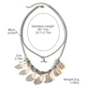Jewelry Zinc Alloy Simple Style Electroplating Shell Pendant Necklace And Bracelet For Women