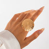 Jewelry Zinc Alloy Star Shape Ins Style Electroplated Ring