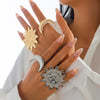 Jewelry Zinc Alloy Star Shape Ins Style Electroplated Ring