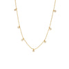 Jewelry Zircon Pendant Necklace And Bracelet Geometric Design Electroplated