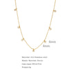 Jewelry Zircon Pendant Necklace And Bracelet Geometric Design Electroplated