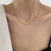 Jewelry Zircon Pendant Necklace And Bracelet Geometric Design Electroplated