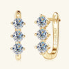 Joker Style Geometric Moissanite S225 Silver Earrings Jewelry
