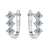 Joker Style Geometric Moissanite S225 Silver Earrings Jewelry
