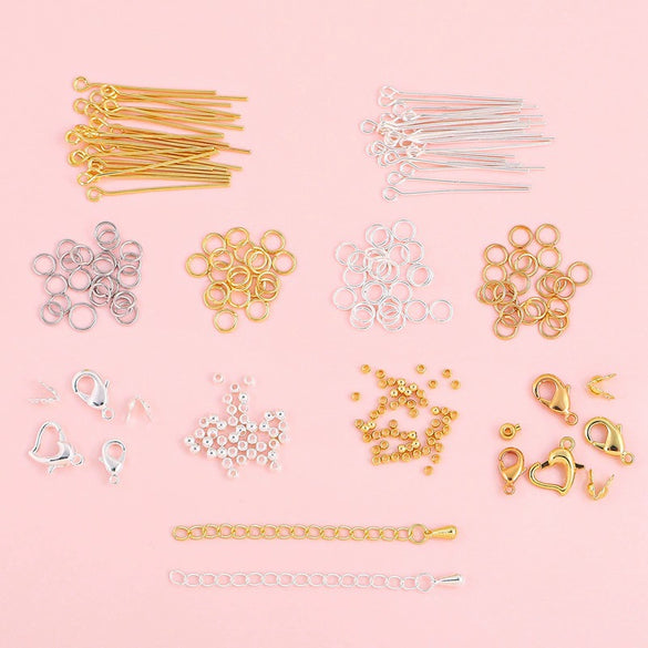 14K Gold Jewelry Accessories With Geometric Style Electroplated Beaded Extended Chain And Lobster Clasp For Diy Bracelet And Necklace
