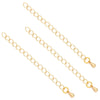 14K Gold Jewelry Accessories With Geometric Style Electroplated Beaded Extended Chain And Lobster Clasp For Diy Bracelet And Necklace