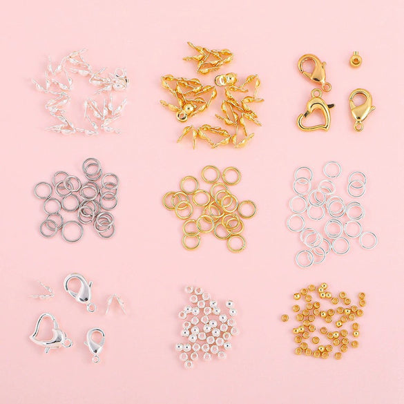 14K Gold Jewelry Accessories With Geometric Style Electroplated Beaded Extended Chain And Lobster Clasp For Diy Bracelet And Necklace