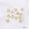 14K Gold Jewelry Accessories With Geometric Style Electroplated Beaded Extended Chain And Lobster Clasp For Diy Bracelet And Necklace