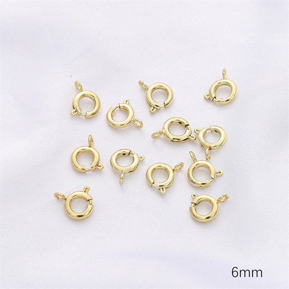 14K Gold Jewelry Accessories With Geometric Style Electroplated Beaded Extended Chain And Lobster Clasp For Diy Bracelet And Necklace