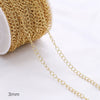 14K Gold Jewelry Accessories With Geometric Style Electroplated Beaded Extended Chain And Lobster Clasp For Diy Bracelet And Necklace
