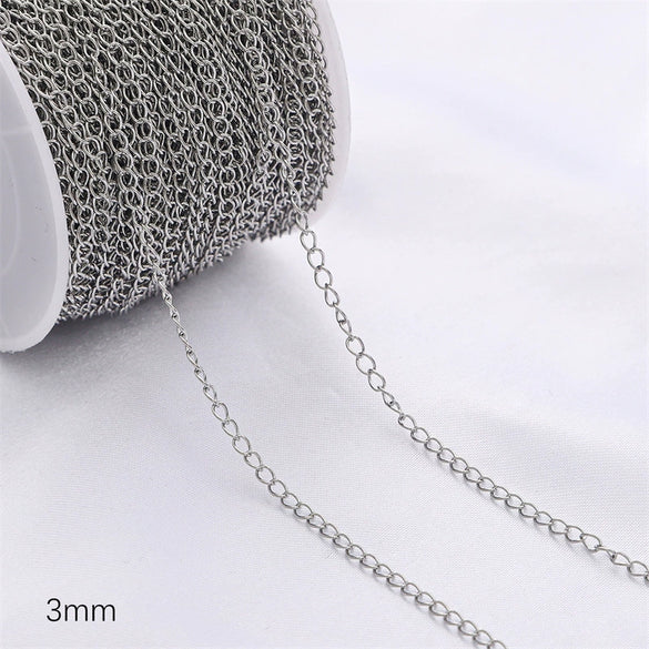 14K Gold Jewelry Accessories With Geometric Style Electroplated Beaded Extended Chain And Lobster Clasp For Diy Bracelet And Necklace