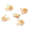 14K Gold Jewelry Accessories With Geometric Style Electroplated Beaded Extended Chain And Lobster Clasp For Diy Bracelet And Necklace
