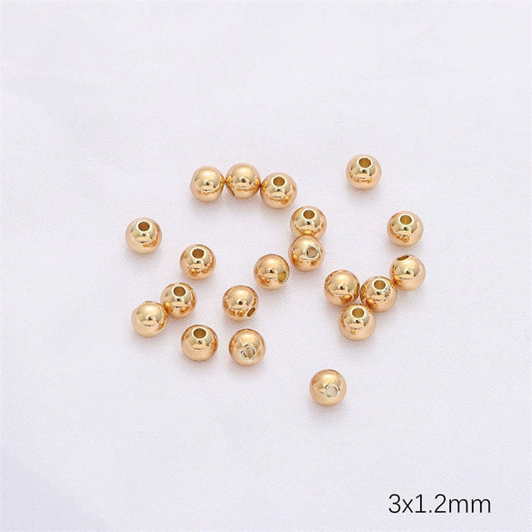 14K Gold Jewelry Accessories With Geometric Style Electroplated Beaded Extended Chain And Lobster Clasp For Diy Bracelet And Necklace
