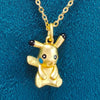 18K Gold Plated Cartoon Character Pendant Necklace For Women Alloy Clavicle Chain Fashion Jewelry