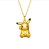 18K Gold Plated Cartoon Character Pendant Necklace For Women Alloy Clavicle Chain Fashion Jewelry