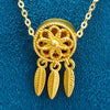 18K Gold Plated Cartoon Character Pendant Necklace For Women Alloy Clavicle Chain Fashion Jewelry