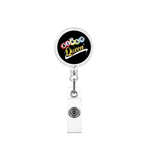 Key Chain Plastic Abs Modern Art Billiard Patch Retractable Rotating Id Back Clip Glue Puller